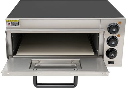 Mini - Ofen 20 Liter 2000W mit Timer Mini Backofen Pizzaofen - 30 Minuten Timer - Einstellbarer Thermostat: 50-350℃ Mit Hitzebeständige Handschuhe und Fahnenstein