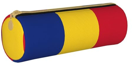 DRTGEDS Romania Flag Elegant Printing Pencil Roll Bag,Multifunctional Cover for Stationery Organizer for Craft, Work, blanco 1 (white), One Size, Fashion