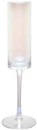 FAJNUZI2024 Copas de champán Copa de champán romántica de arcoíris, 1 Copa de champán Alta con Capacidad de 6,76 oz for el día de San Valentín y Navidad Copas