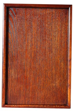 Zerodeko Plato De Madera Bandeja Rectangular De Madera para Servir Aperitivos para Sala De Cocina Mesa
