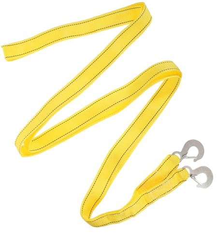 FUNOMOCYA Cinghia Traino Auto Metri in Nylon Fluorescente Resistente e Leggera Corda Portatile Antiruggine con Fune Trazione Alta Tenacità per Veicoli Facile da Installare e Usare in