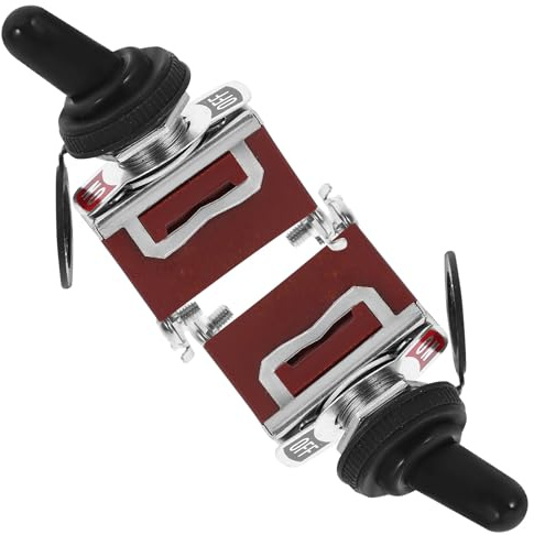 MAGICLULU Interrupteur à Bascule Étanche 2 Broches 2 Positions 15a Capuchon Protecteur en Abs et Cuivre pour Tableau de Bord Automobile, Lot de 2 Pièces