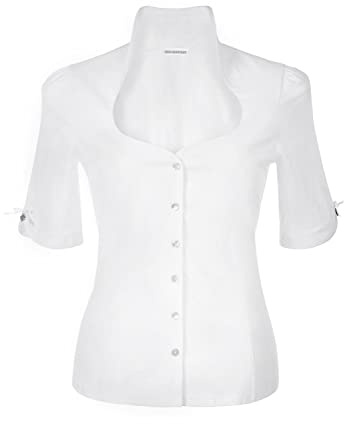 Stockerpoint damblus Priscilla traditionell blus, Vit (vit vit), 44