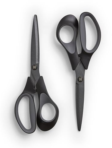TRU RED 8-Inch Non-Stick Titanium Coated Scissors, Right/Left