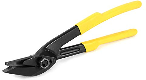 QWORK 12 Heavy Duty Strapping Cutter for Steel & Polyester (PET) & Polypropylene (PP), Strapping up to 13/16 Width and 0.05 Thickness, 1 Pack
