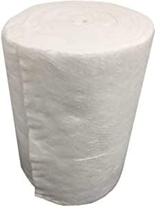 Céramique Fibre de laine, épaisseur 25 MM Densité 96 KG/M3 - Isolation cheminée cheminée cuisine four haute densité - laine blanche (100 cm x 61 cm)