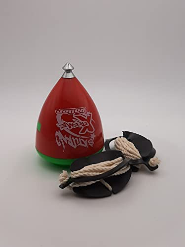 SPACE TROMPOS - Saturno Xtreme Roller, Color Rojo, Incluye Cuerda