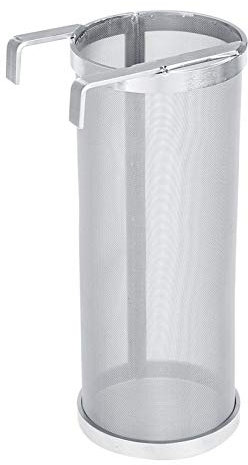 Hopfentrichter-Spinnensieb-Korbfilter-Edelstahl-Brauen-Bier-Hopfenmaschenfilter-Sieb Mit Haken Für Hausbier-Braukessel(10 * 25.5cm)