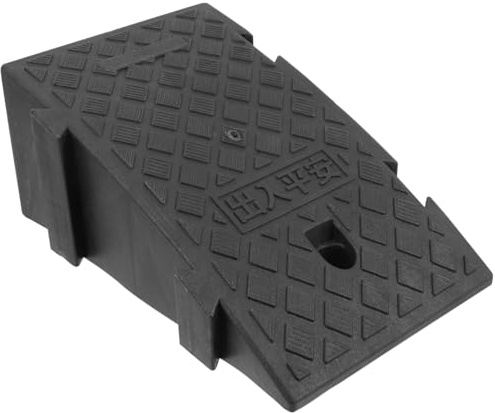 Holibanna Plastic Ramp Pad Outdoor Use Non-Slip Slope Mat for Car and Wheelchair Access Lightweight Portable Ramp Cushion with Diamond Texture Surface 15.7X10.2X6.3 Inch