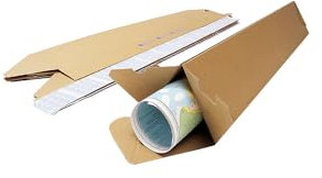 ratioform | Versandhülse | dreieckig | VE 20 Stk | Innen-LxBxH 310 x 110 x 60 mm | A3