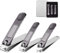 LOPHE Professionali Tagliaunghie, 3 Pezzi Taglia Unghie Set Nail Clipper con Contenitore, Tagliaunghie Precise in Acciaio Inossidabile per Uomini e Donne