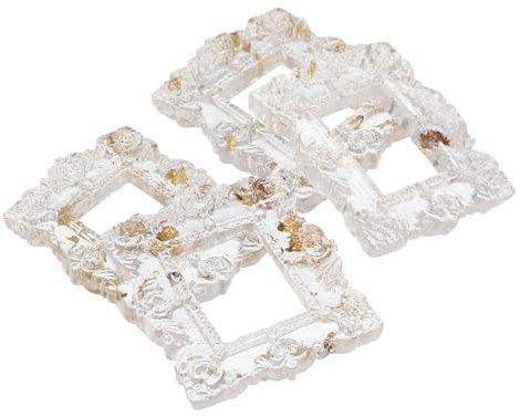Warmhm 4stücke Miniatur-rahmen Aus Resin Vintage Foto-rahmen Für Schmuck-displays Und Dekoration Kleine Fotorahmen Für Kreative Fotografie Und Heimdekoration