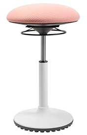 TOPSTAR Sitzhocker BBT Coach rosa | Made in Germany | Ergonomisch | Bürohocker, Rollhocker | höhenverstellbar | Geprüfte Sicherheit nach GS-Intertek