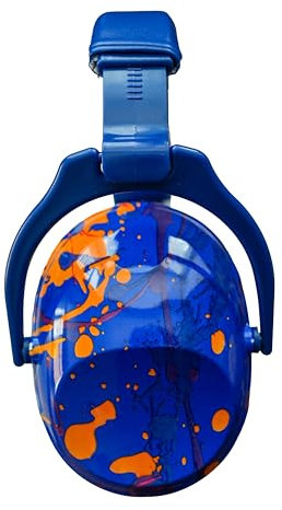 Sensory Junction Ear Defenders - Protección auditiva con cancelación de ruido con orejeras ajustables extra suaves para niños, niños autistas y niños con sensibilidad sensorial (azul), azul, Taille