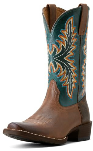 ARIAT Men's Renegade Cowboy Boot, Vintage Oak/Deep Teal, 11