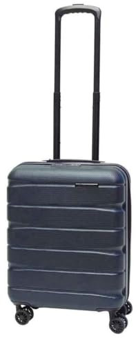 Franky 4-Rad Koffer, Trolley aus ABS Material, funktionaler Hartschalen Koffer, Reisegepäck mit TSA Schloss für Ferien und Abenteuer (DUNKELBLAU, S-Handgepäck 55cm)