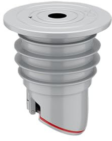 JHJEWH Washing Machine Drain Hose Seal, Anti-Odor Floor Drain Plug, Sewer Pipe Seal Ring, Sealing Cover (45-50mm/1.8-2), Grey, Silicone and ABS