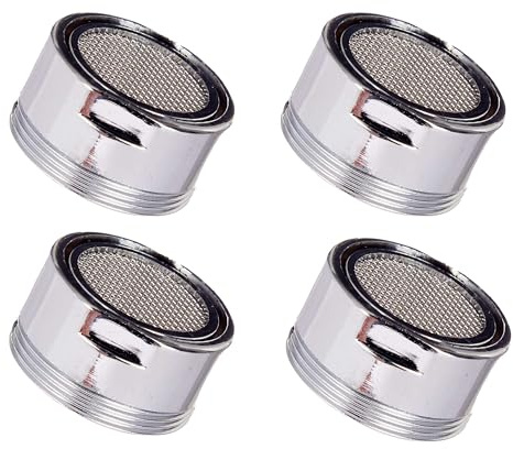 4x STRAHLREGLER M24 aus Metall Luftsprudler Mischdüse Diffusor Wassersparer Küche 46