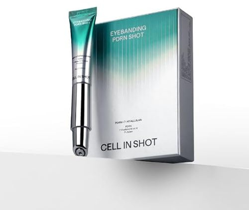 CELL IN SHOT Eyebanding PDRN Shot – Under Eye Area Firming and Wrinkle Care Cream for Elasticity and Hydration, with Massage Applicator, 0.52 fl.oz (15ml)