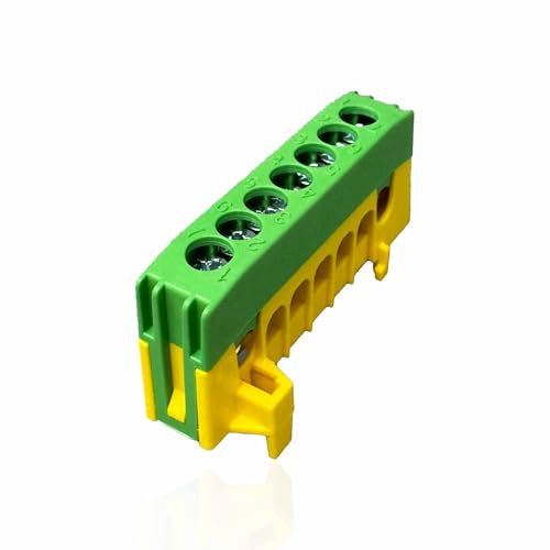 SD ProfiLine Nullleiterklemme N7-F2 blau/ PE7-F2 grün/gelb/ A7-F2 grau, 7-polig, 1 Stück (grün/gelb)