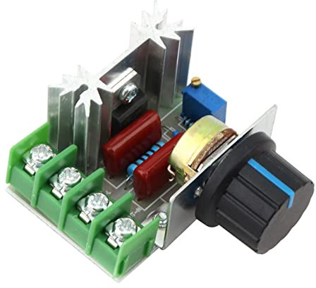 GVGMTAEAVZ 2 PEZZI 2000W Dimmer Velocità 220 V Controller di commutazione elettronico 220V Regolatore di tensione del regolatore 220V colore singolo colore bianco verde rosso GUIDATO Lampada modulator