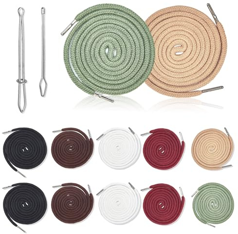 12 Piezas Cordón para Pantalones de Jogging, 130 cm Cordón de Repuesto, 6 Colores Cordón para Sudaderas Cordones de Repuesto para Ropa Deportiva y Casual
