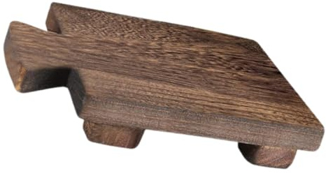 CLISPEED Wooden Soap Display Rack with Drainage Storage Rack for Bathroom Kitchen Stool Versatile Wooden Plate Holder for Dry and Clean Soap