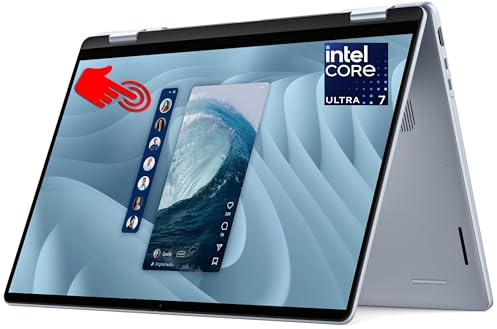 Dell 16 Plus 2-in-1 Laptop DB06250 16” 16:10 FHD+ Touch, Intel Core Ultra 7 Series 2, Copilot+, Intel Arc Graphics, 16GB RAM, 512GB SSD, FHD Webcam, Windows 11 Home, Qwerty - Ice Blue