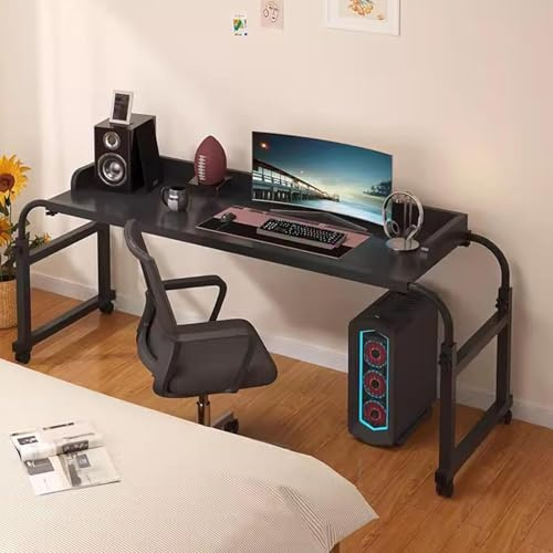 Tavolino da Divano per Pc，sopra Il Tavolo da Letto Tavolo Servitore Regolabile Tavolo Servitore per Letto Tavolino da Lavoro Richiudibile,N(Color:Nero)