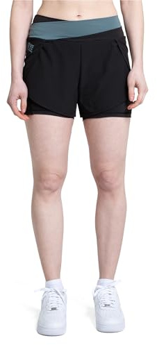BENLEE Pantalones Cortos funcionales para Mujer, Talla XL, Color Negro y Verde