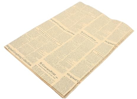 20 Pièces Papier D’emballage Rétro pour Bouquets de Feuilles | Papier Papier, Usage Mariage et Anniversaire, Finition Ornementale, Tenue Résistante au Déchirement