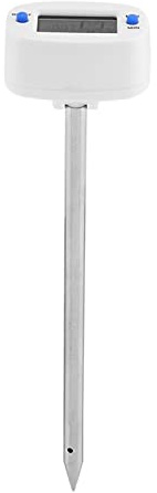 Igrometro Digitale per Suolo con Sonda Acciaio Inossidabile Misuratore umidità Temperatura Terreno Display LCD per Piante da Giardino Indoor Outdoor