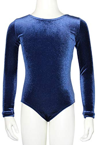 GymStern Turnanzug Body Nicki Samt Mädchen Gymnastikanzug Langarm Kinder Turnbody langärmlich Balettrikot Balettanzug
