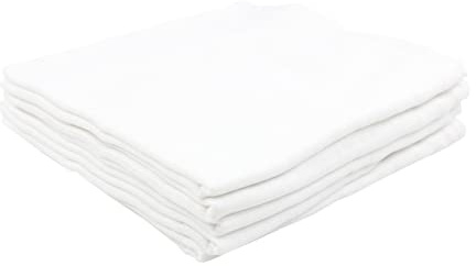 TupTam Baby Mullwindeln Spucktücher 70x80 5er / 10er Pack, Farbe: Weiß, Anzahl der Teile:: 10er Pack