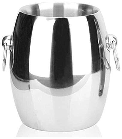 Seau a Glace Vintage pour Bouteille Seau à Glace en Acier Inoxydable Double épais