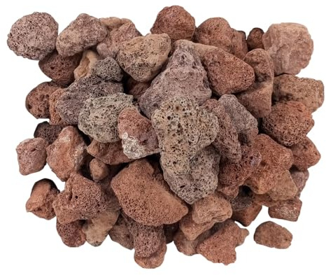Tempo Style - Roccia Lavica 4 Kg Pietra Adatta sia a scopo decorativo per camini, bracieri e stufe, che per ragioni funzionali per i barbecue a gas con cottura a pietra lavica