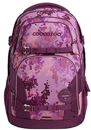 coocazoo Schulrucksack Porter, „Cherry Blossom”, rosa, ergonomischer & anpassbarer Tornister, höhen- & größenverstellbar, mit Brustgurt & Hüftgurt, ab der 3. Klasse