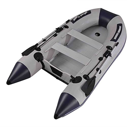 FJAUOQ Schlauchboot für Wave Geeignet Freizeitboot Paddelboot Motorboot Angelboot mit 2 Sitzbänken Alu Boden Paddel Pumpe Reparaturset Tasche aufblasbar PVC,360x165