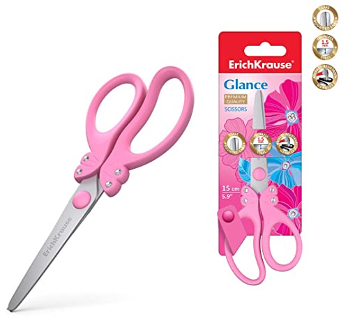 ErichKrause® Kinderschere Glance, 15 cm (Blister 1 Stück)