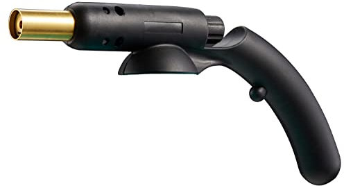 Lötbrenner Lötpistole 3 kW 1200°C Piezozündung 7/16 Gewinde Schraubgaskartuschen Löten Gasbrenner Brenner (3 Set (Lötpistole mit 2 Gaskartuschen 300g))