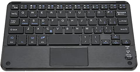 Sxhlseller Kabellose Tastatur, Tragbare und Ultraflache wasserdichte Staubdichte Energiesparende Tragbare Tastatur mit Touchpad für