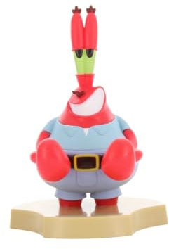 Cableguys Minis Mr Krabs Support Telephone et Socle pour écouteurs - Gamer Accessoire pour Setup Gaming et Chambre, Support Smartphone et Petits appareils, Deco Bureau Gaming et Figurines