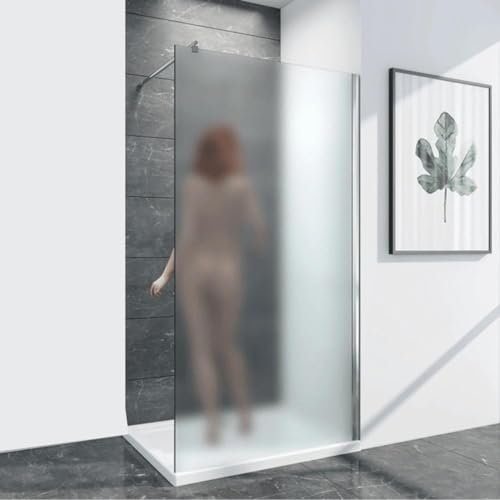 Frascio Box Doccia Walk In 110 cm Alto 200cm Cristallo Temperato Satinato da 8mm