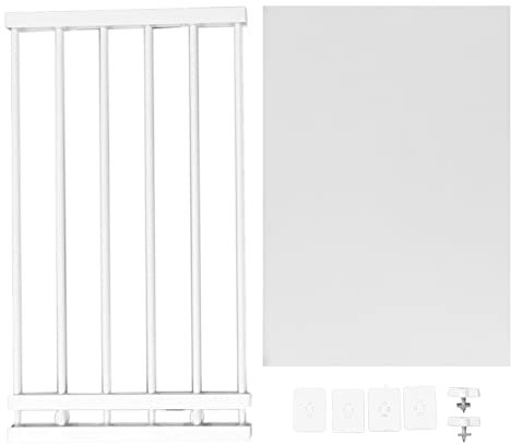 Pssopp Spannstangenregal, 16,5 Zoll Breite, Verstellbare Länge, Platzsparendes Design, DIY-Trennwand, Trennregale für Schrank, Kleiderschrank, Schrank, Küche (75–120 cm/29,5–47,2 Zoll