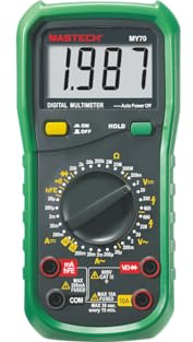 MASTECH MY70 MY74 MY75 MY78 Professionelles AC/DC-Multimeter hFE Tester Elektrisches Handmessgerät Digitalmultimeter Voltmeter Taschenmultimeter (MY70)