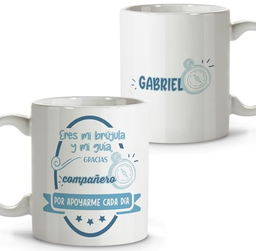 Regalos originales para jubilacion. Taza personalizada. Tazas de cafe. Regalos compañeros de trabajo. Detalles compañeros de trabajo. Taza cerámica 330 ml.