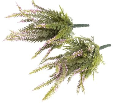 Botanic-Haus künstliche Erika/Erikabusch/Heidekraut mit 15 Stielen Farbe: hellpink (2 Stück)