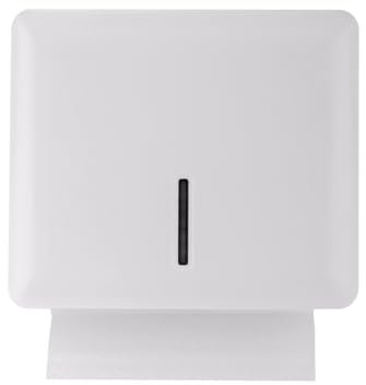 Multifold Paper Towel Dispenser Wall Mount (White), Folded Hand Towel Dispenser for Bathroom/Restroom, Commercial Paper Towel Holder, Trifold Paper Towels Dispenser by EnBath