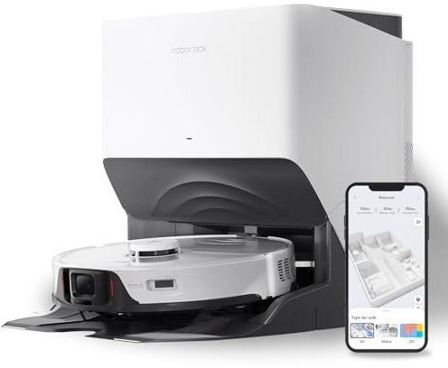 roborock S8 Pro Ultra Saugroboter mit Wischfunktion Absaugstation, All-in-One-Dock, 3D-Hindernisumgehung, 6000Pa (Generalüberholt)