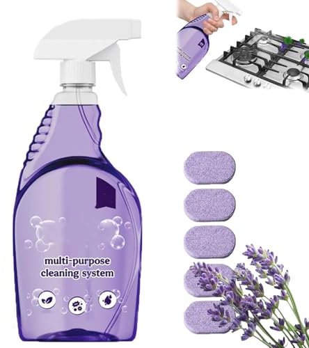Drclean, detergente spray per forno, Dr Clean, detergente spray per forno, detergente multiuso per casa, cucina, bagno, detergenti multi-superficie con pastiglie detergenti concentrate (5)